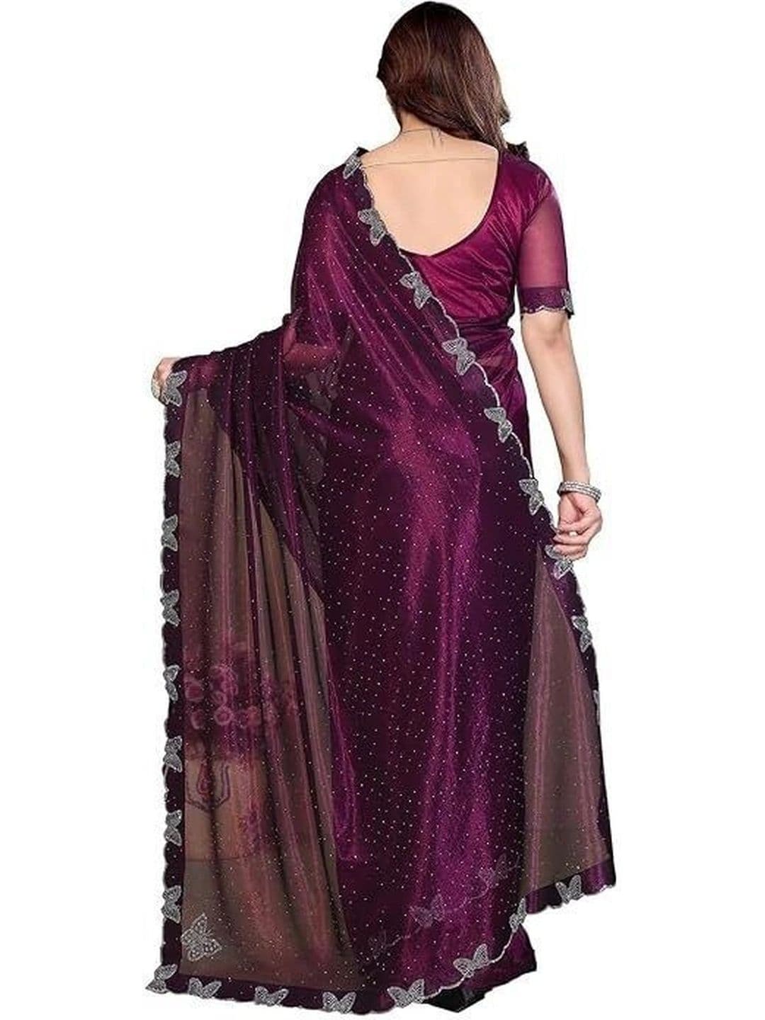 RENBRIZA Embroidered Saree thumbnail 4