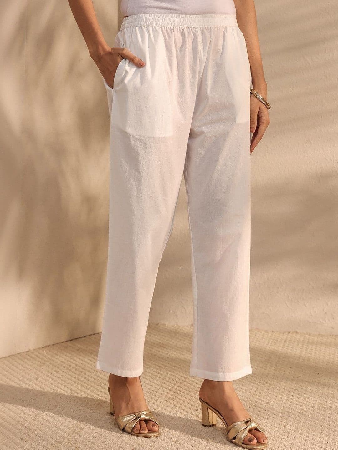 Libas Embroidered Notch Neck Thread Work Straight Kurta With Trousers & Dupatta thumbnail 7