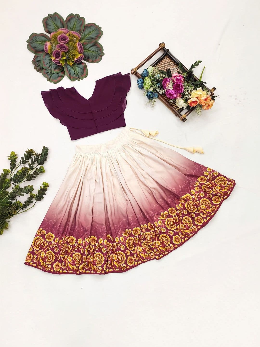 Sangria Girls Ready to Wear Lehenga & thumbnail 6