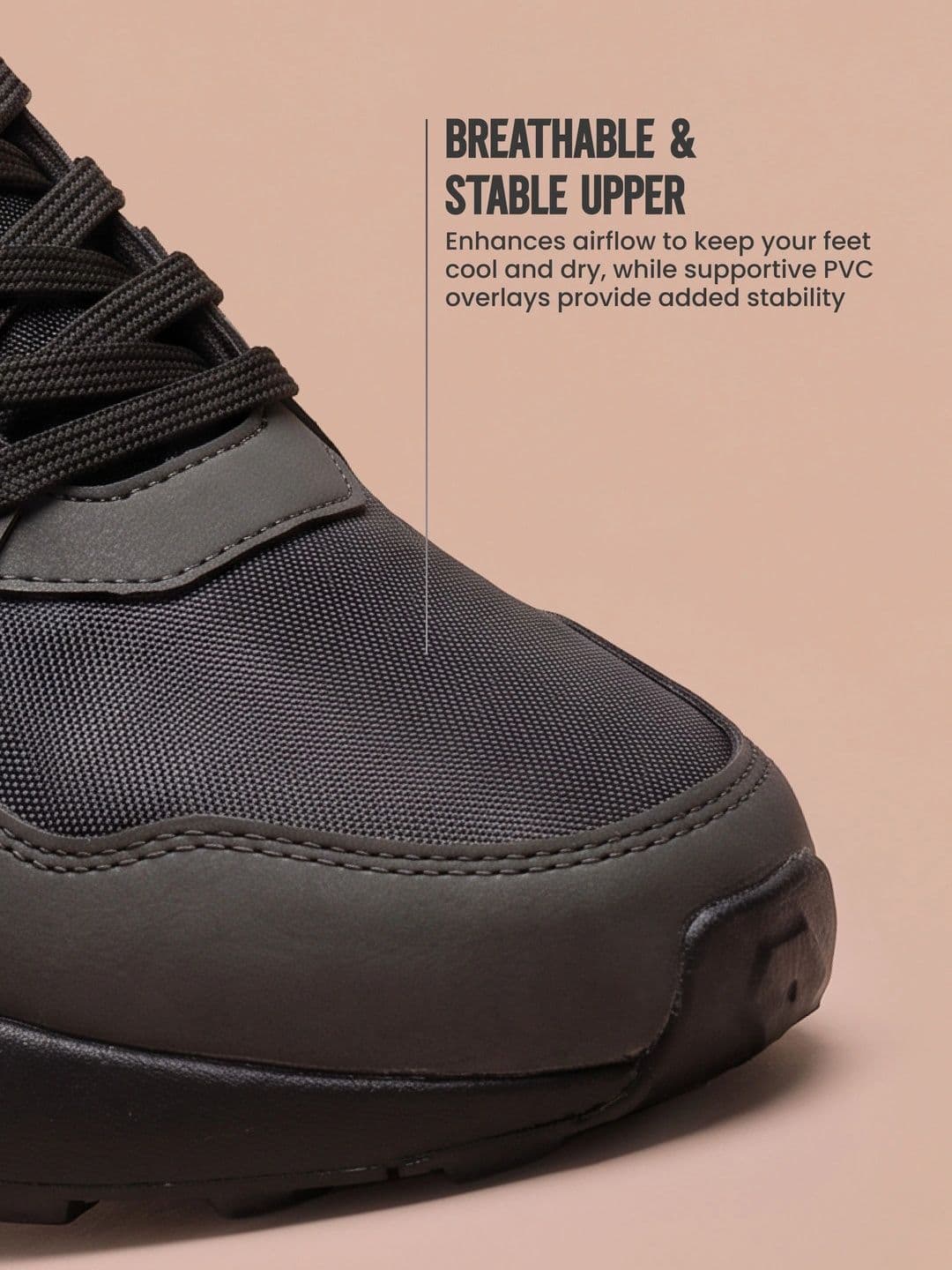 AVANT Men?s MotionGrid Running Shoes - Black thumbnail 6