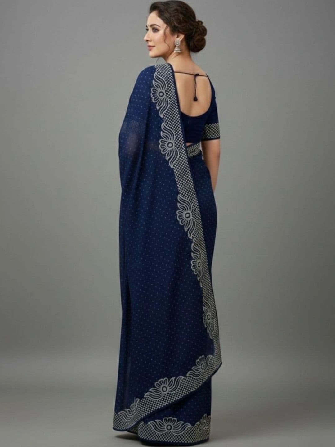 RENBRIZA Tissue Saree thumbnail 2
