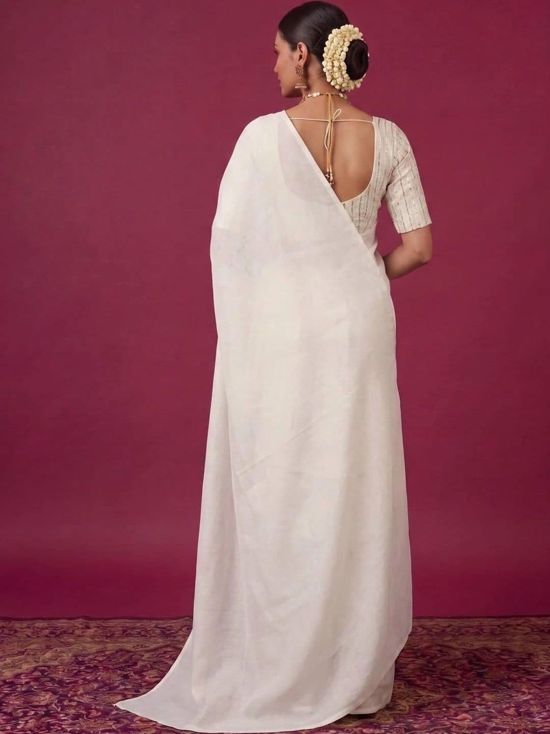 SAMANTHA Poly Georgette Saree thumbnail 7
