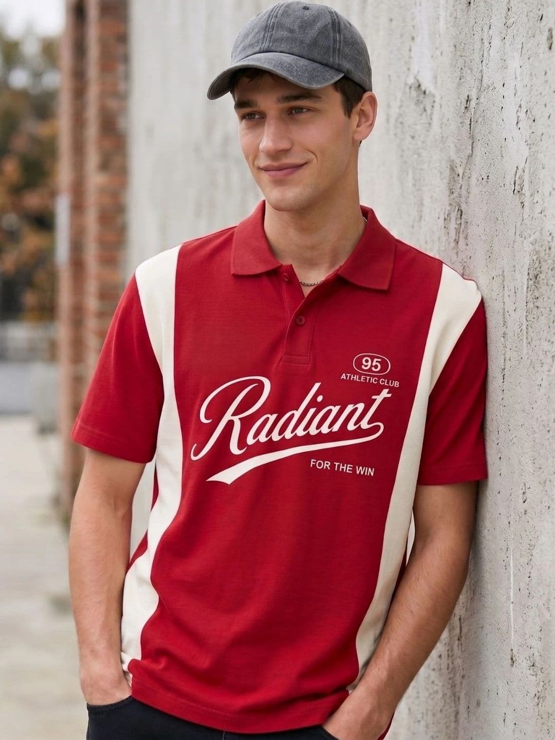 HERE&NOW Men Printed Polo Collar T-shirt - view 1