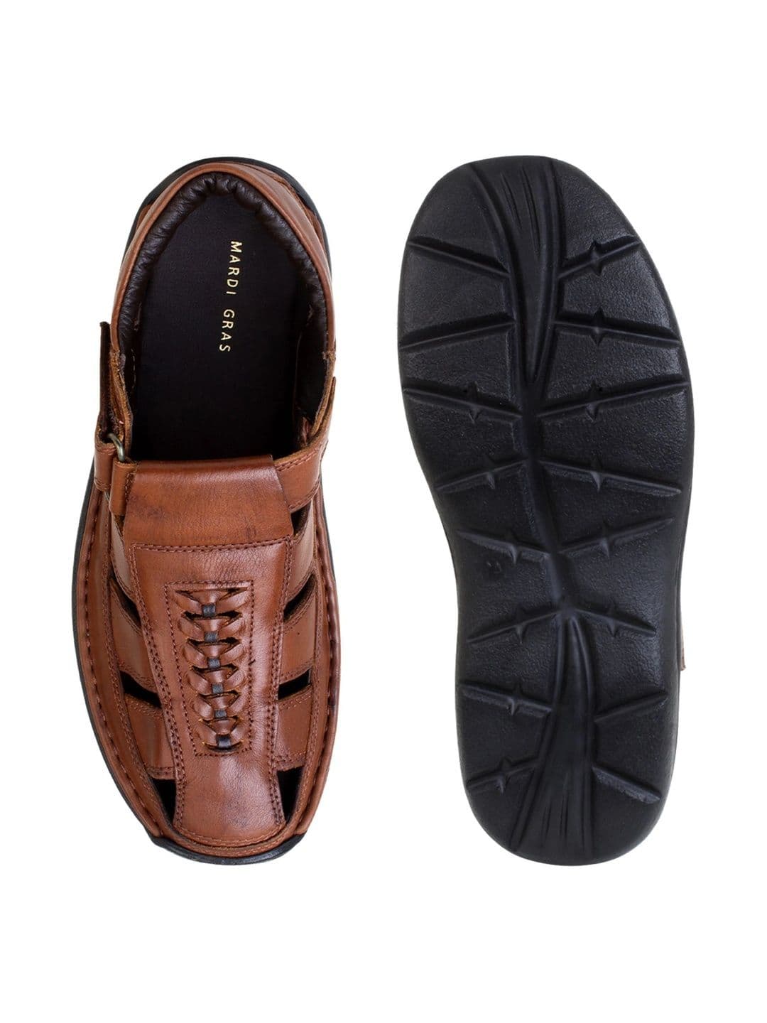Mardi Gras Men Leather Fisherman Sandals thumbnail 5