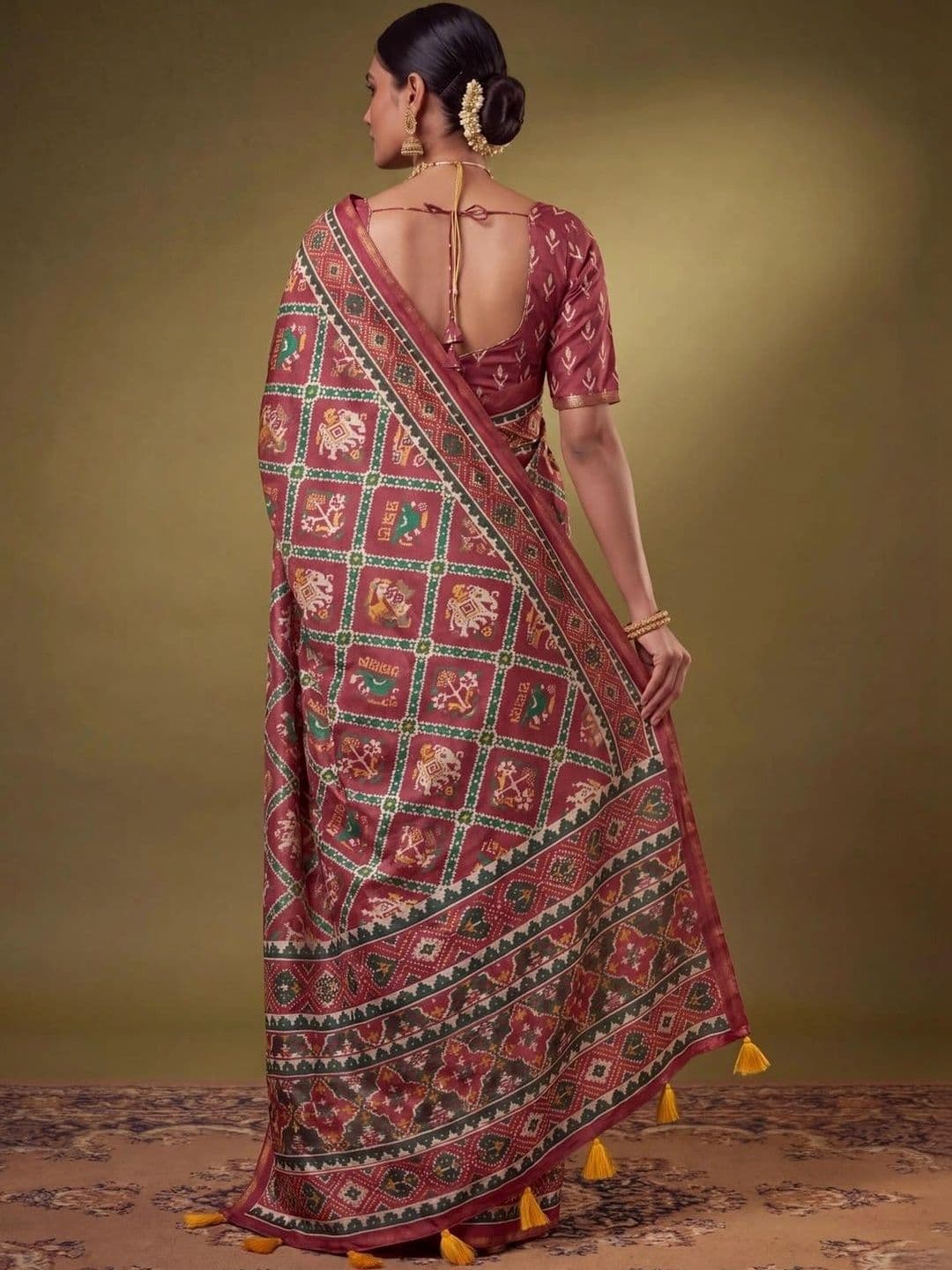 SAMANTHA Zari Silk Blend Saree thumbnail 6