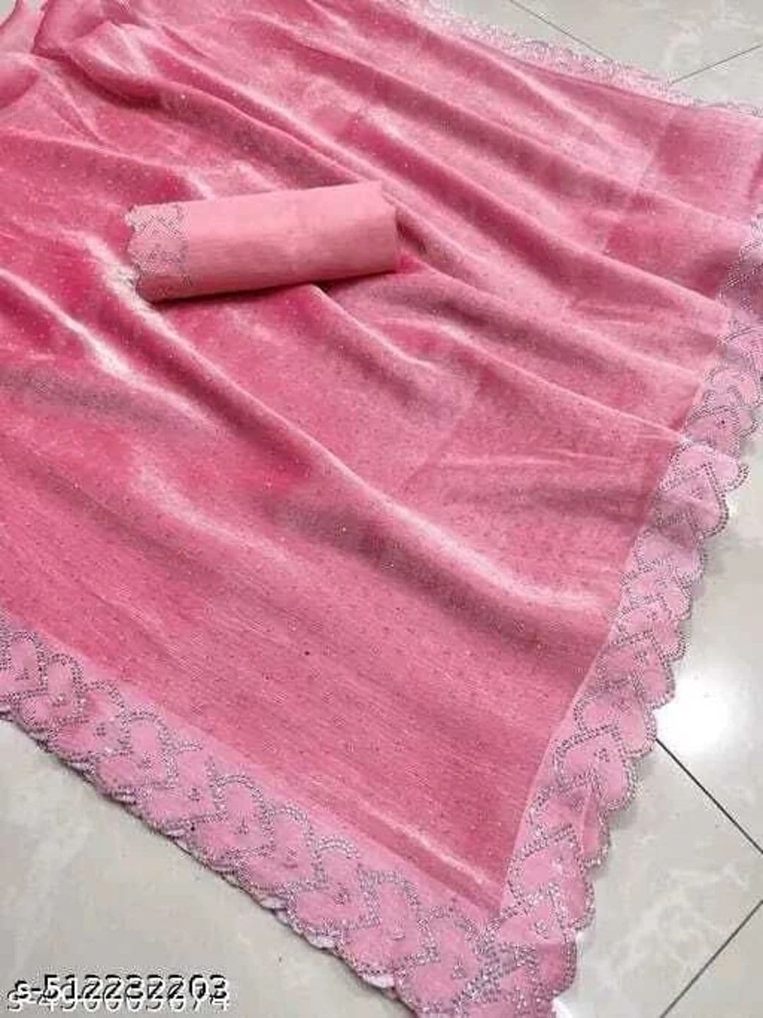 RENBRIZA Embroidered Art Silk Saree thumbnail 3
