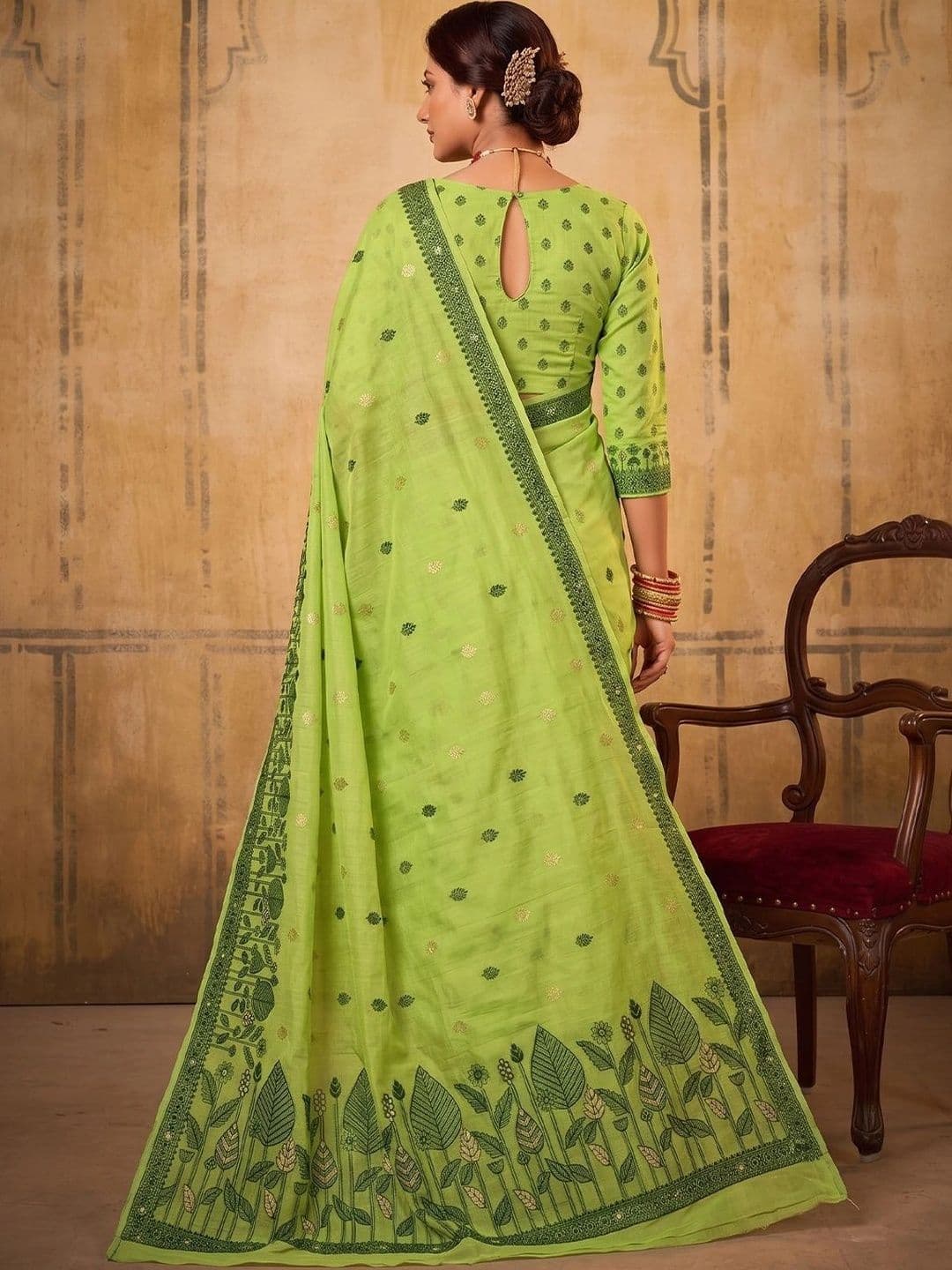 Dhaaga Ghar Woven Design Designer Saree thumbnail 3