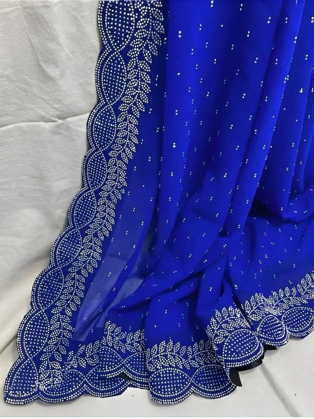 RENBRIZA Poly Georgette Saree thumbnail 2