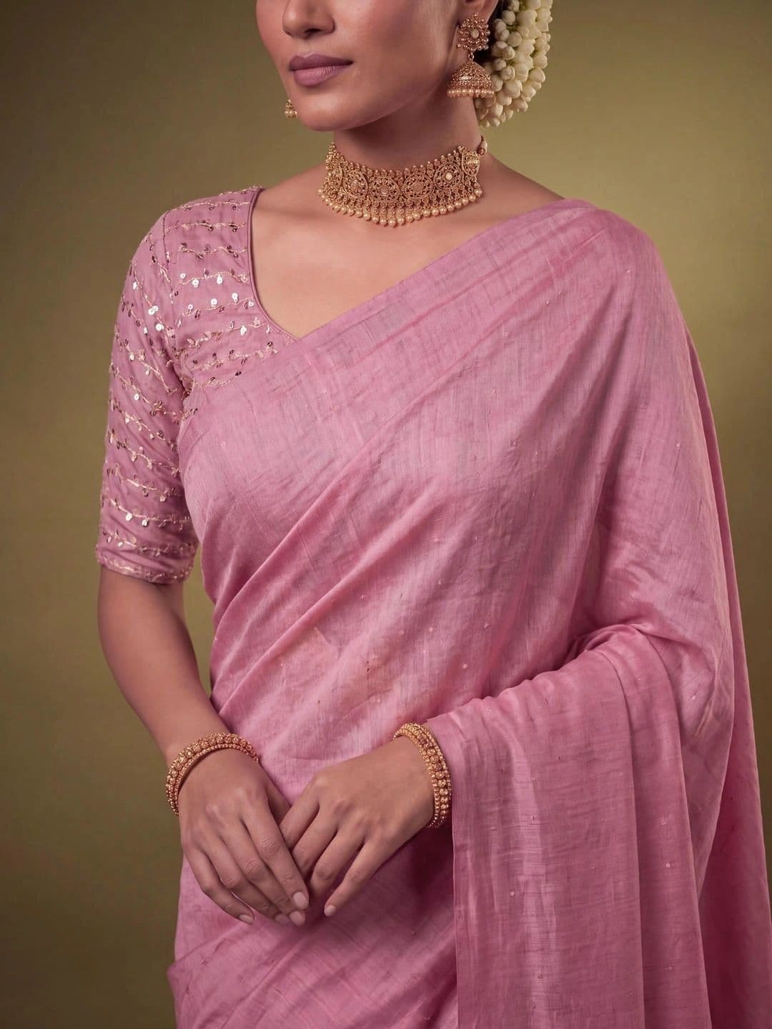 SAMANTHA Poly Georgette Saree thumbnail 7