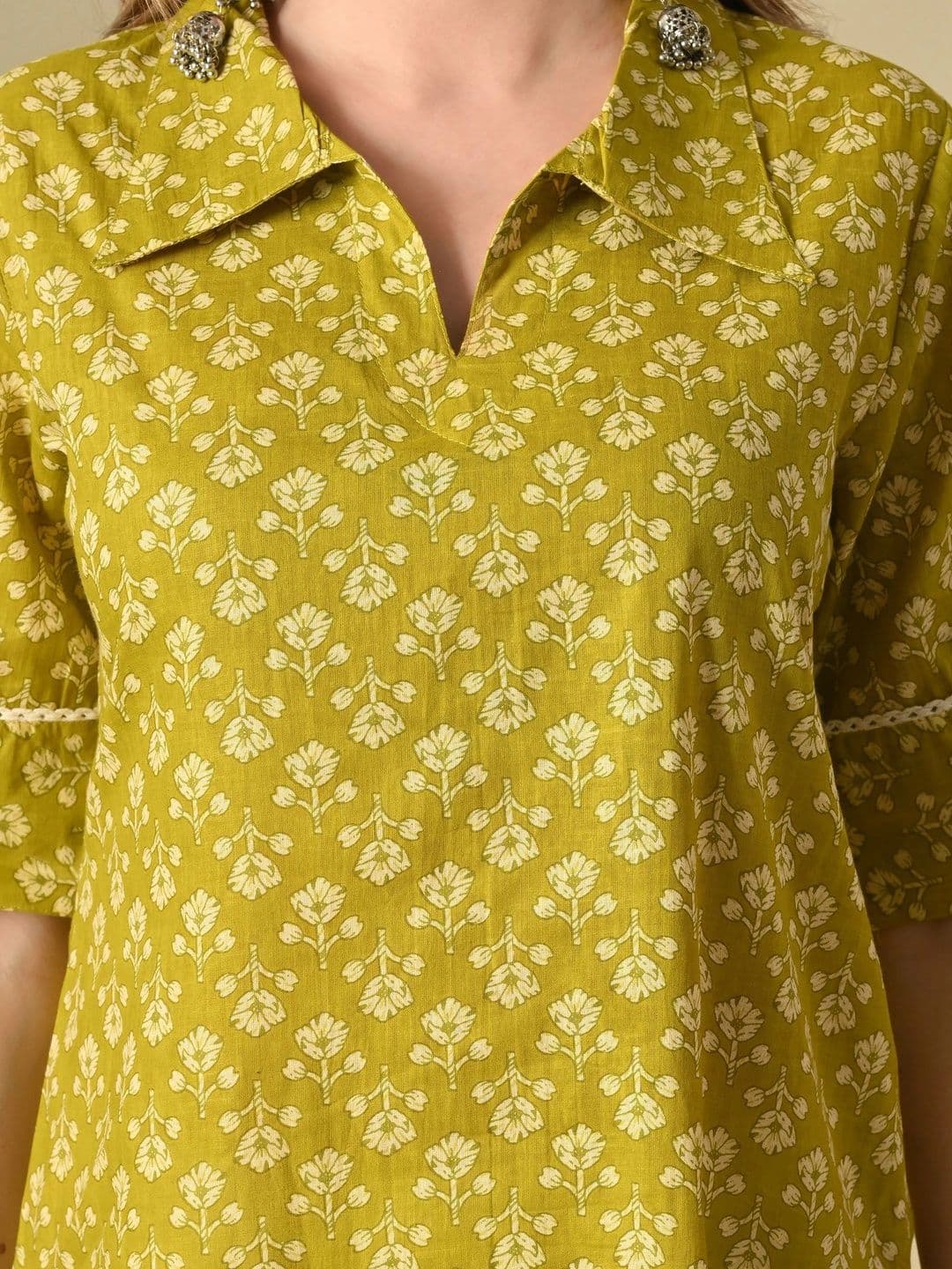 JEMCY Women Ethnic Motifs Printed Indie Prints Kurta thumbnail 2