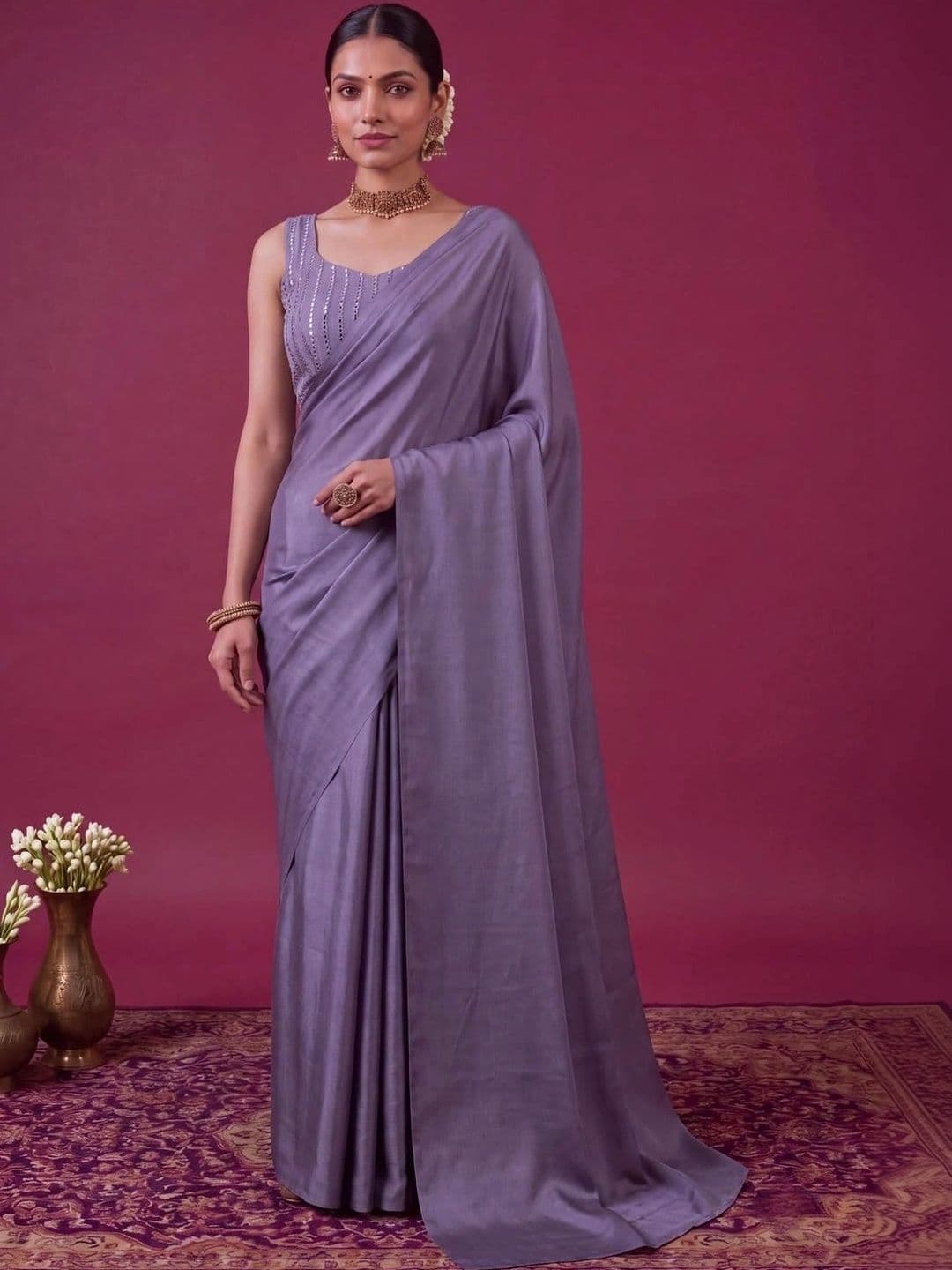 SAMANTHA Poly Georgette Saree - view 1