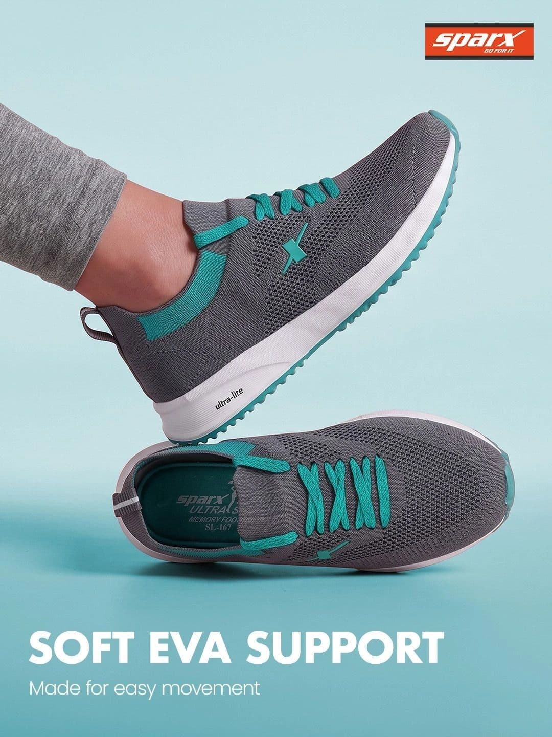 Sparx Women Lightweight Lace-Up Walking Shoes thumbnail 7