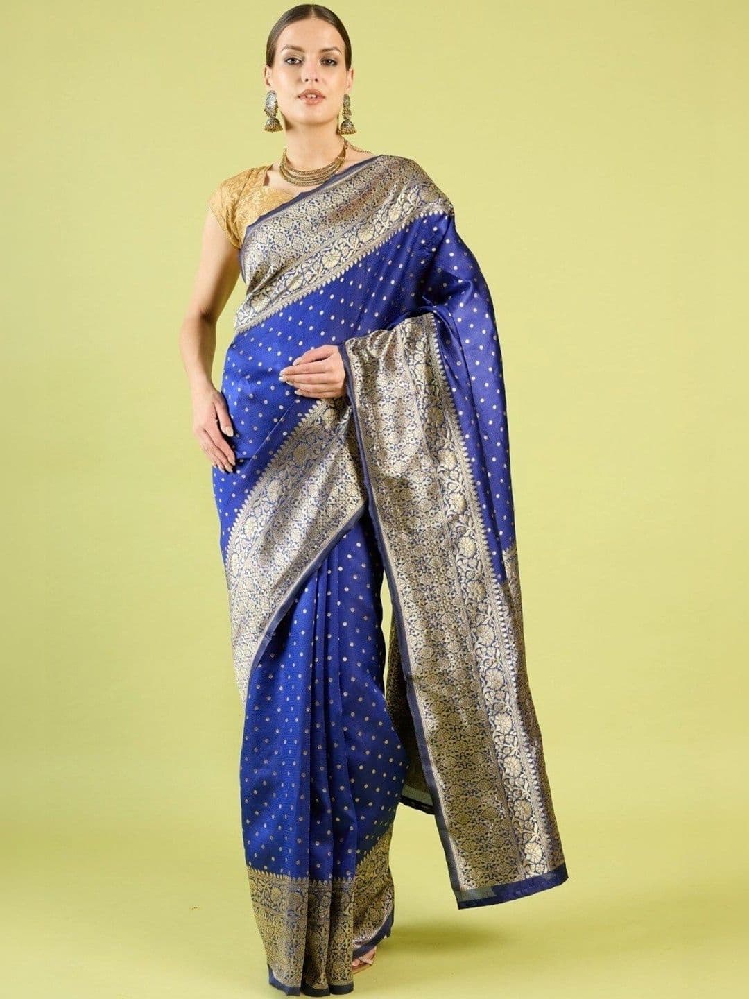 VS MALL Woven Design Zari Banarasi Saree - view 1
