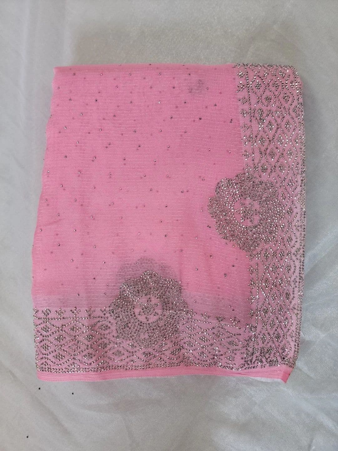 RENBRIZA Poly Georgette Saree thumbnail 6