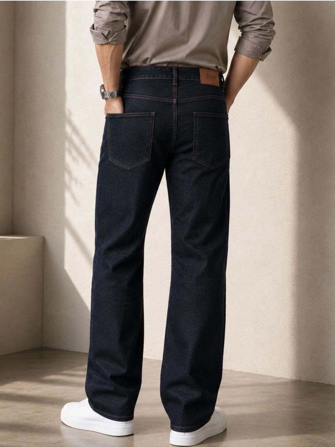 ZUSH Men Straight Fit Mid-Rise Stretchable Jeans thumbnail 5