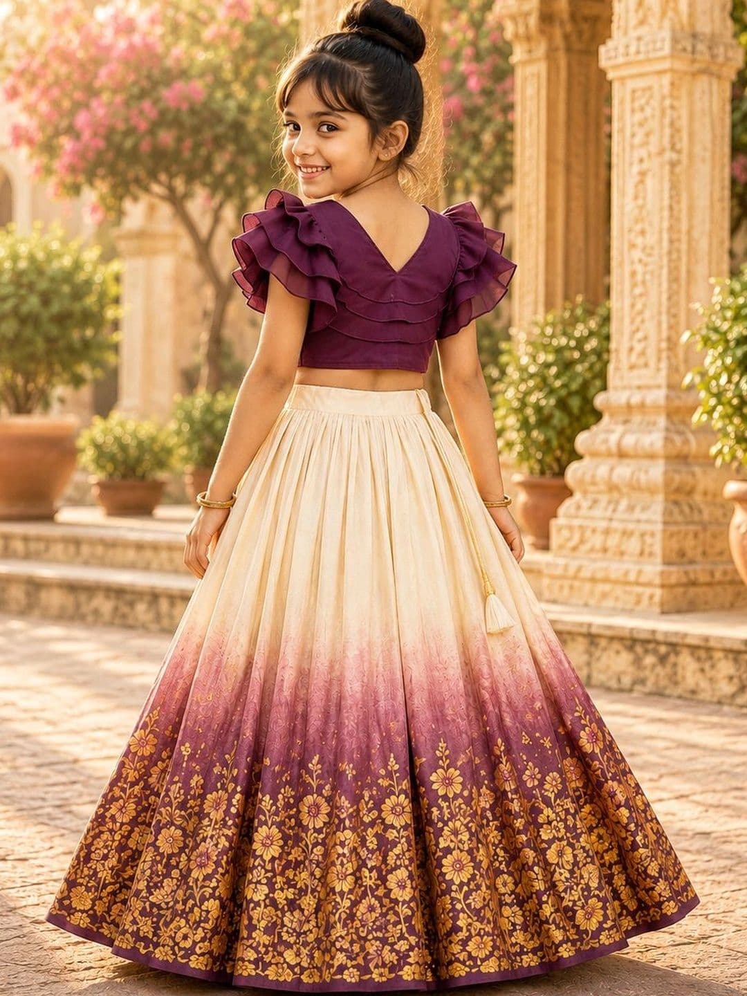 Sangria Girls Ready to Wear Lehenga & thumbnail 2