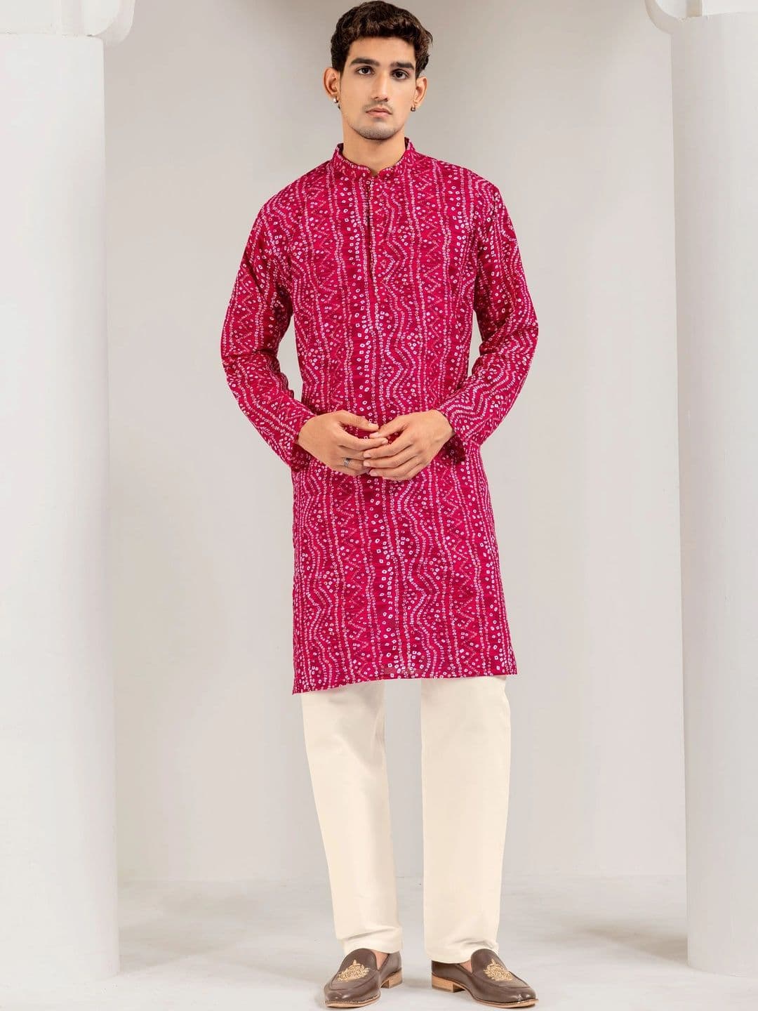ADHIRAJAN Men Ethnic Motifs Printed Kurta - view 1