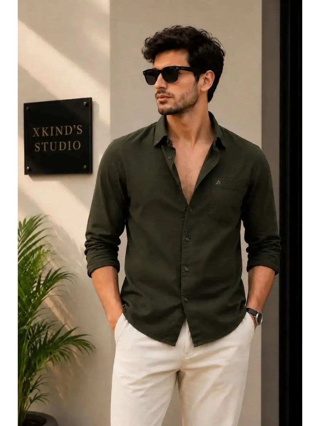 XKIND Men Standard Slim Fit Casual Shirt - view 1
