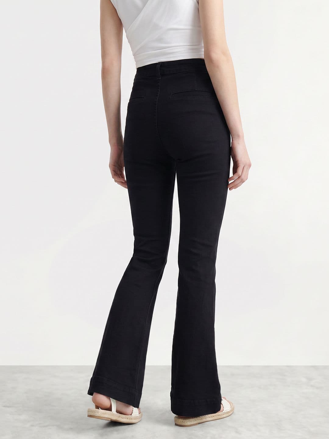 Mast & Harbour Women Slim Bootcut Fit High-Rise Jeans thumbnail 5