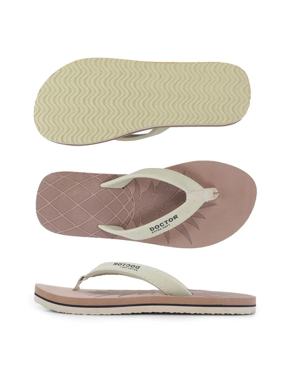 DOCTOR EXTRA SOFT Women Printed Bounce Back Technology Non-Slip Thong Flip-Flops thumbnail 7