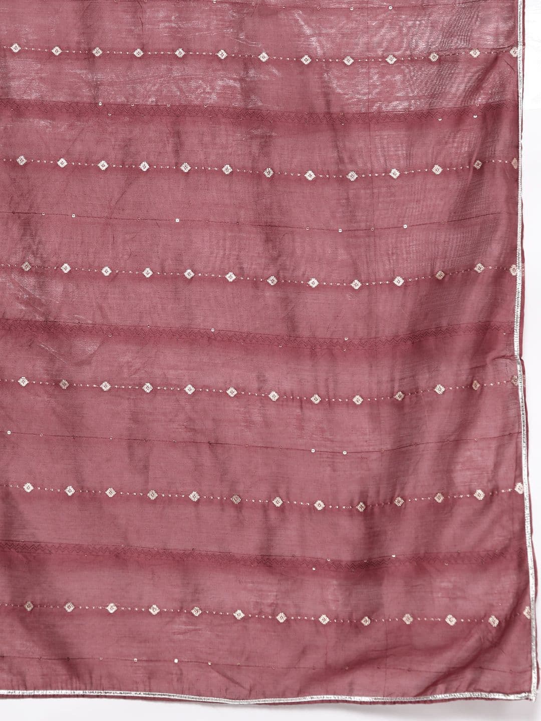 Gerua By Libas Floral Yoke Design Regular Sequinned Straight Kurta With Trousers & Dupatta thumbnail 6