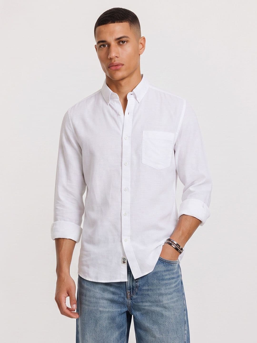 Roadster Pure Cotton Casual Shirt thumbnail 6