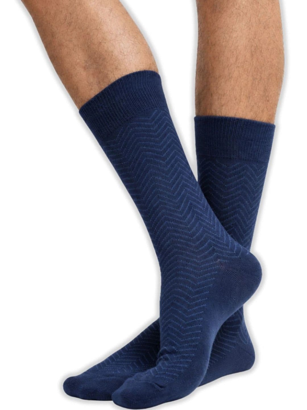 SocksXpress Formal Striped Men Crew Socks Pack of 4 thumbnail 4