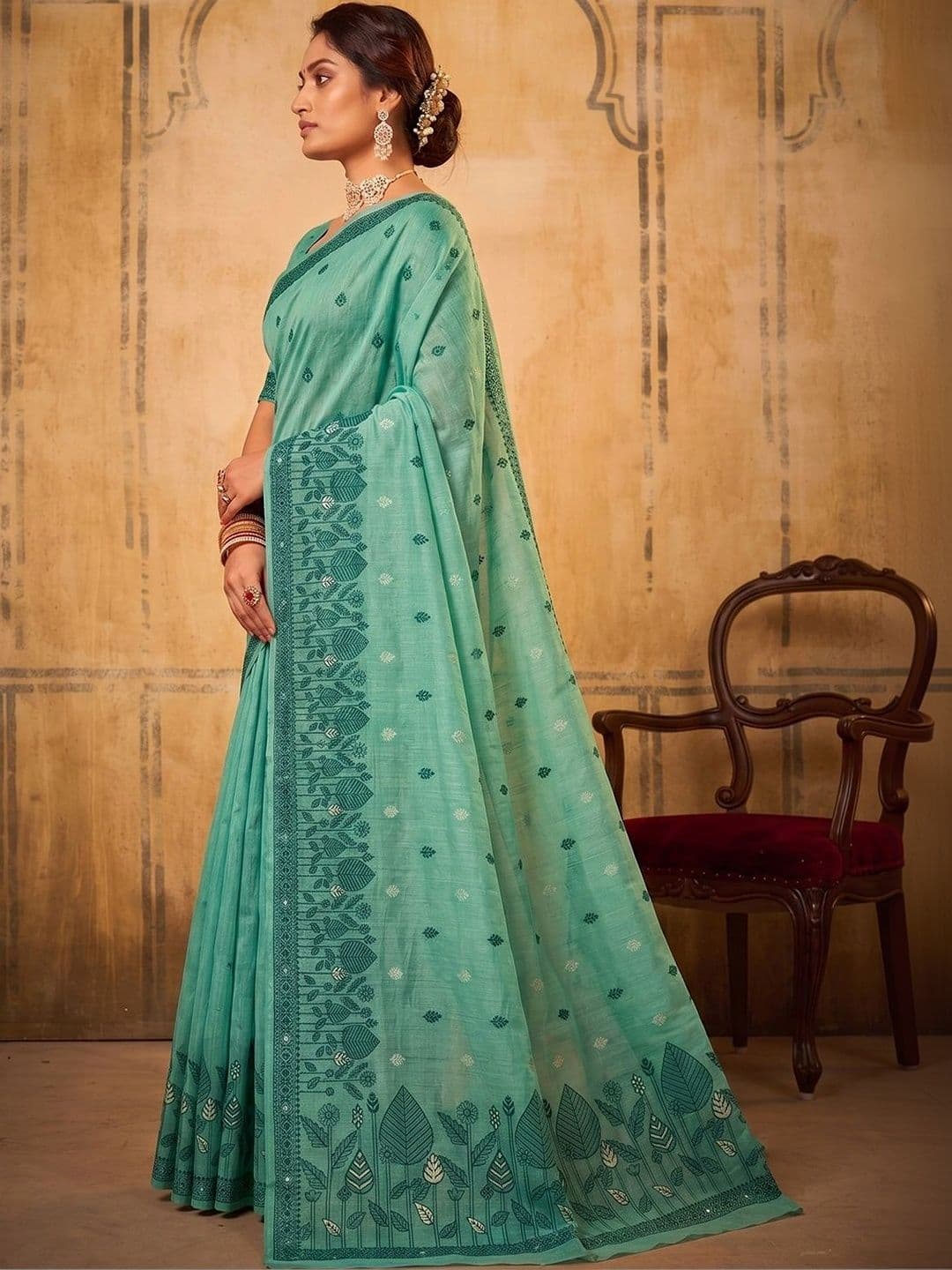 Dhaaga Ghar Woven Design Designer Saree thumbnail 2
