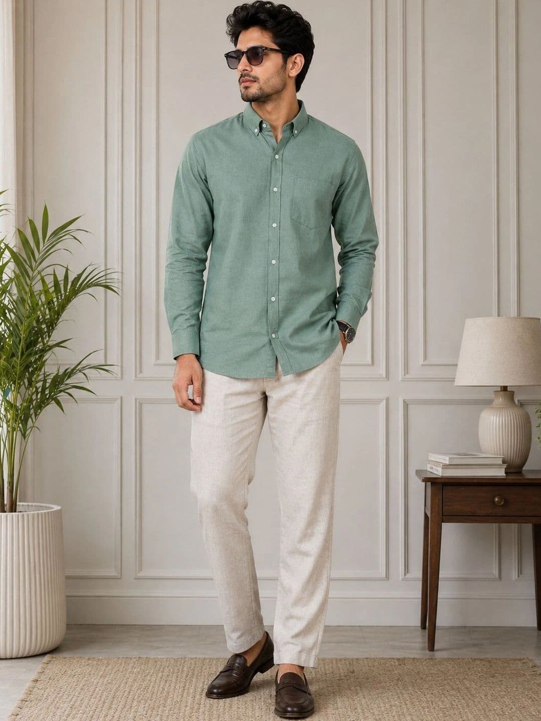 HERE&NOW Men Standard Slim Fit Casual Shirt thumbnail 5