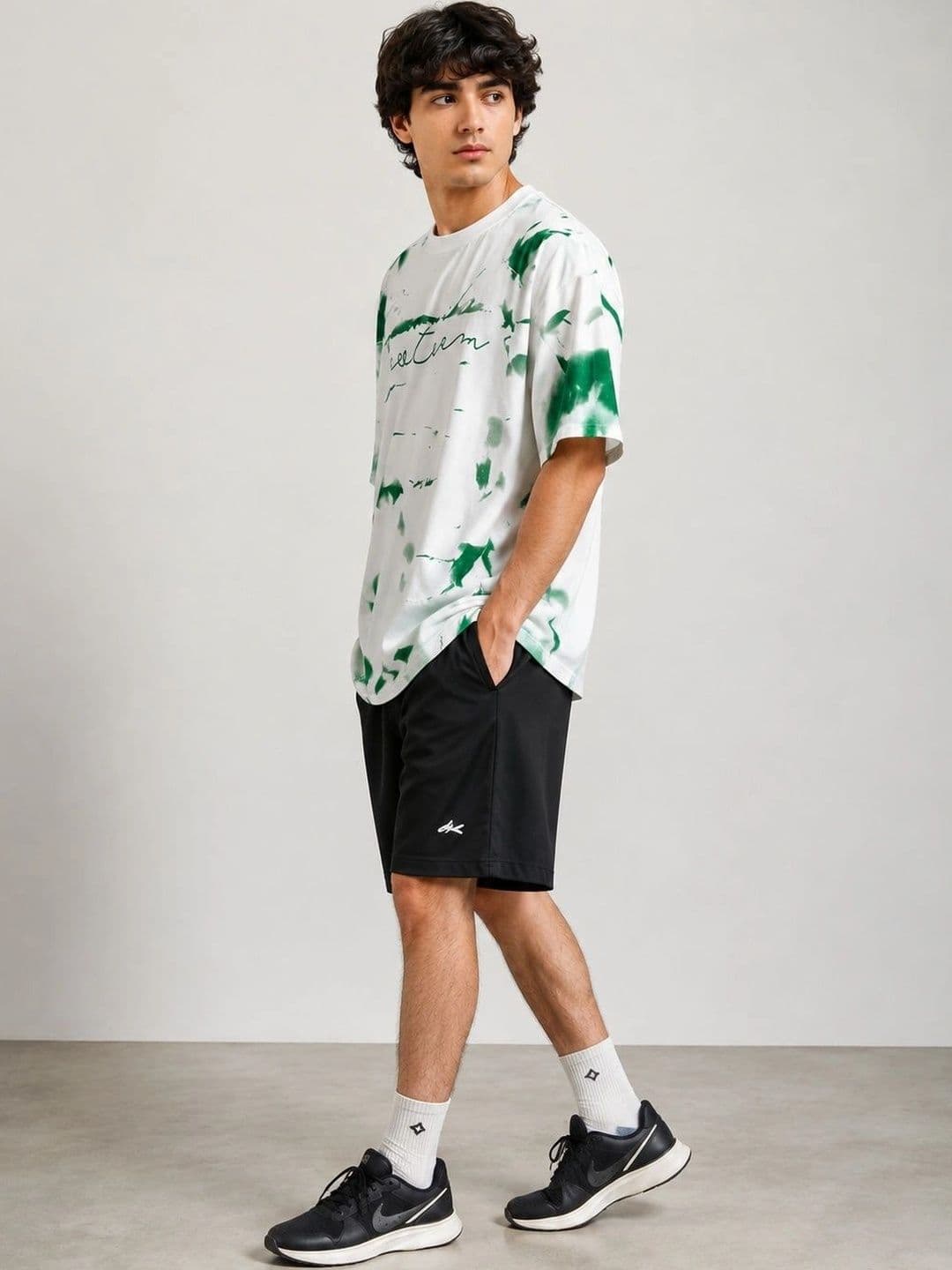 AEMA Men Oversized Tie and Dye T-shirt thumbnail 4