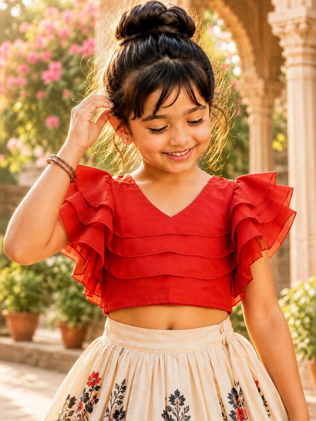 Sangria Girls Ready to Wear Lehenga & thumbnail 3