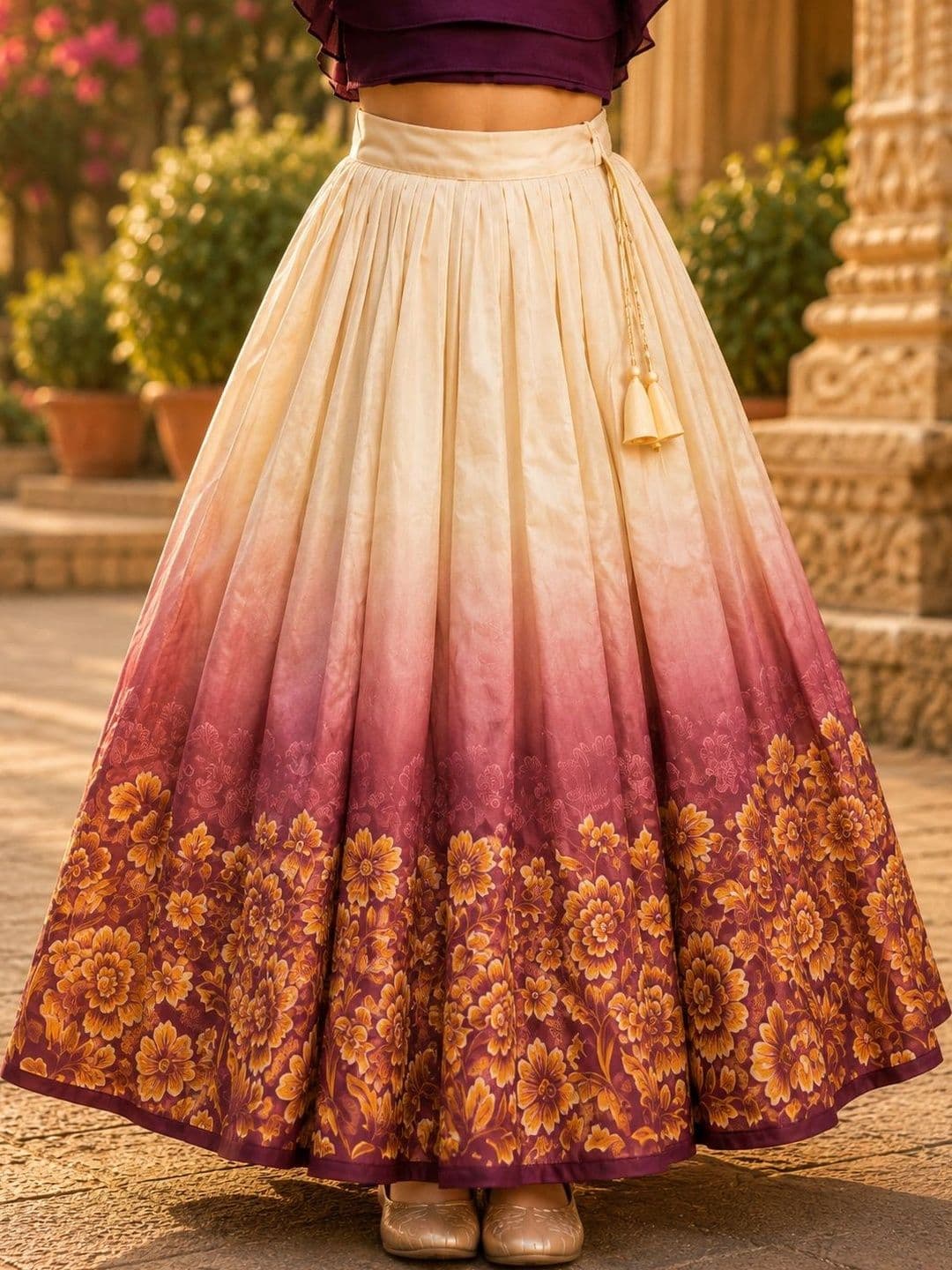 Sangria Girls Ready to Wear Lehenga & thumbnail 4