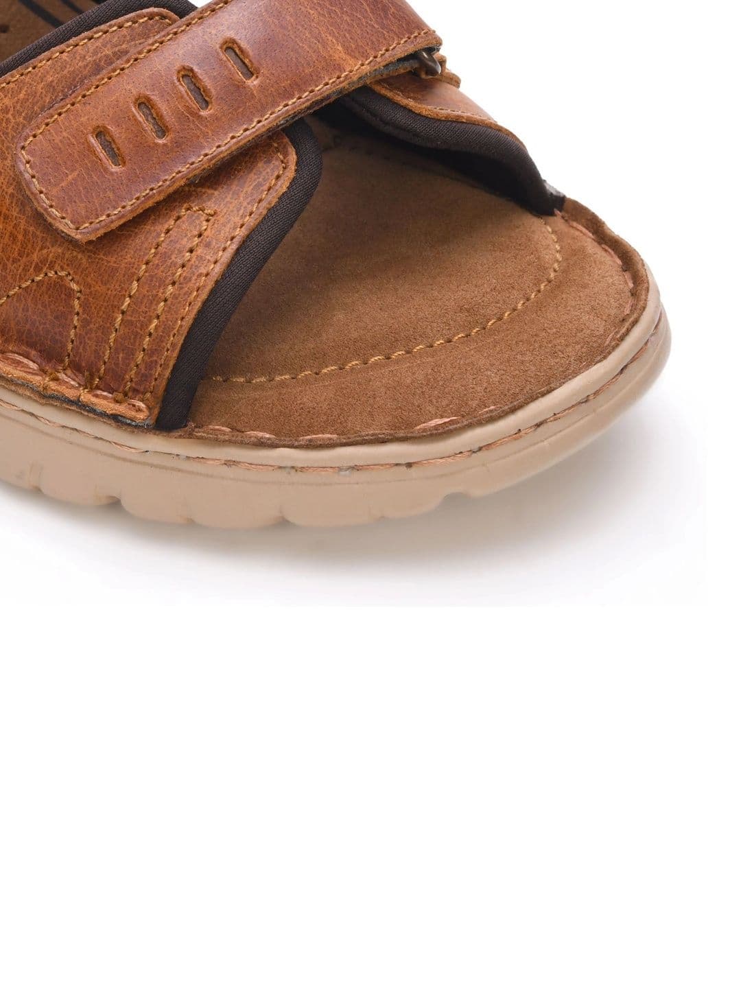 Mardi Gras Men Leather Comfort Sandals thumbnail 2