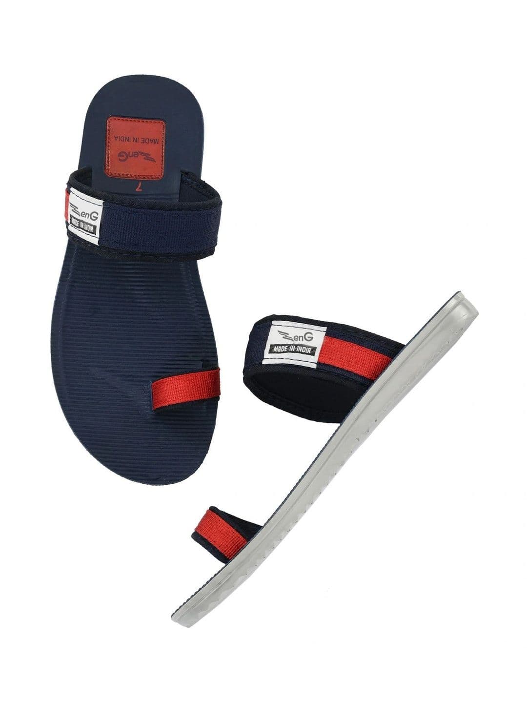 ZENG Men Colourblocked Thong Flip-Flops thumbnail 4
