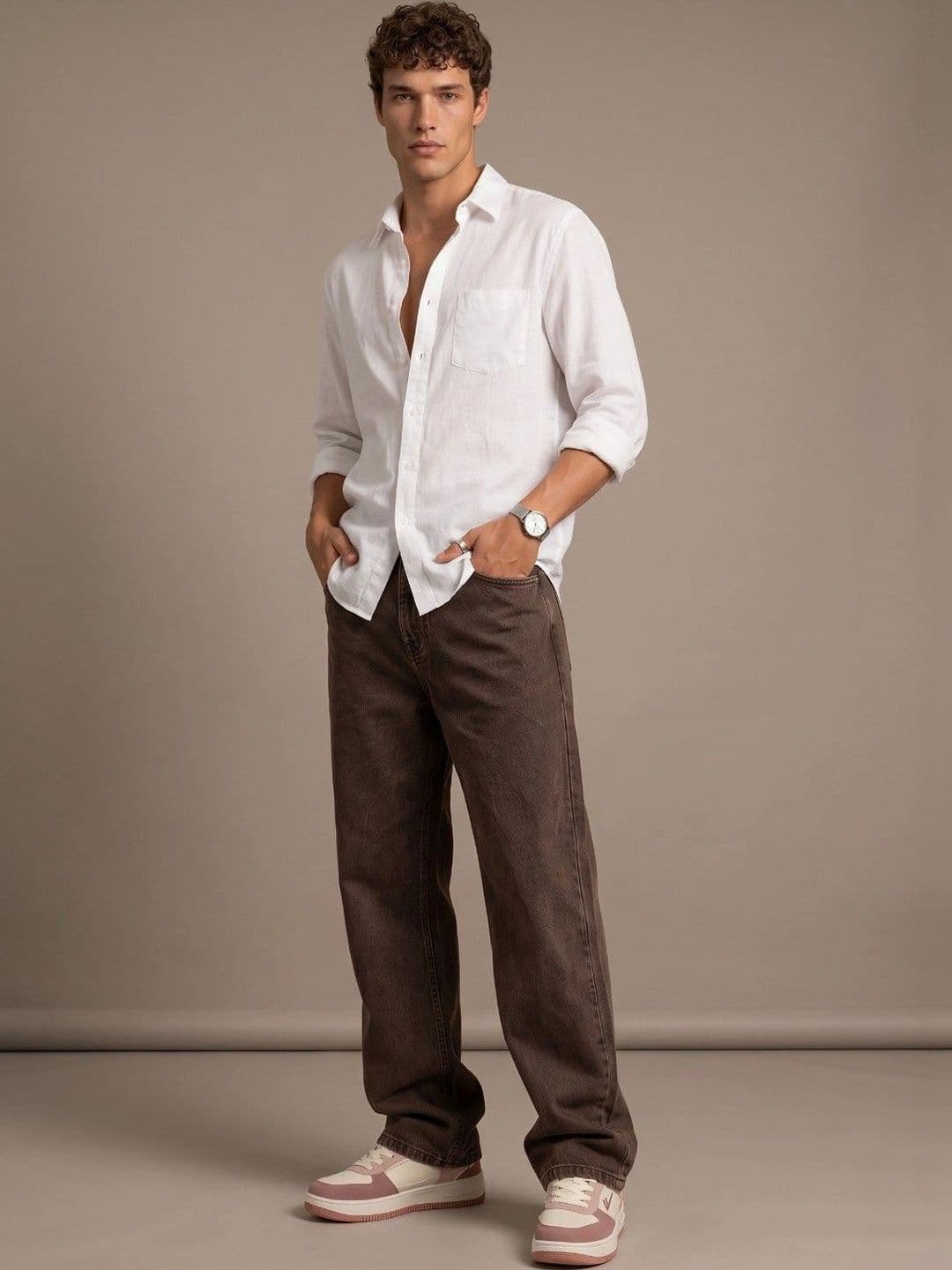 R.Code by The Roadster Life Co. Men Classic Regular Fit Mid-Rise Stretchable Jeans thumbnail 5