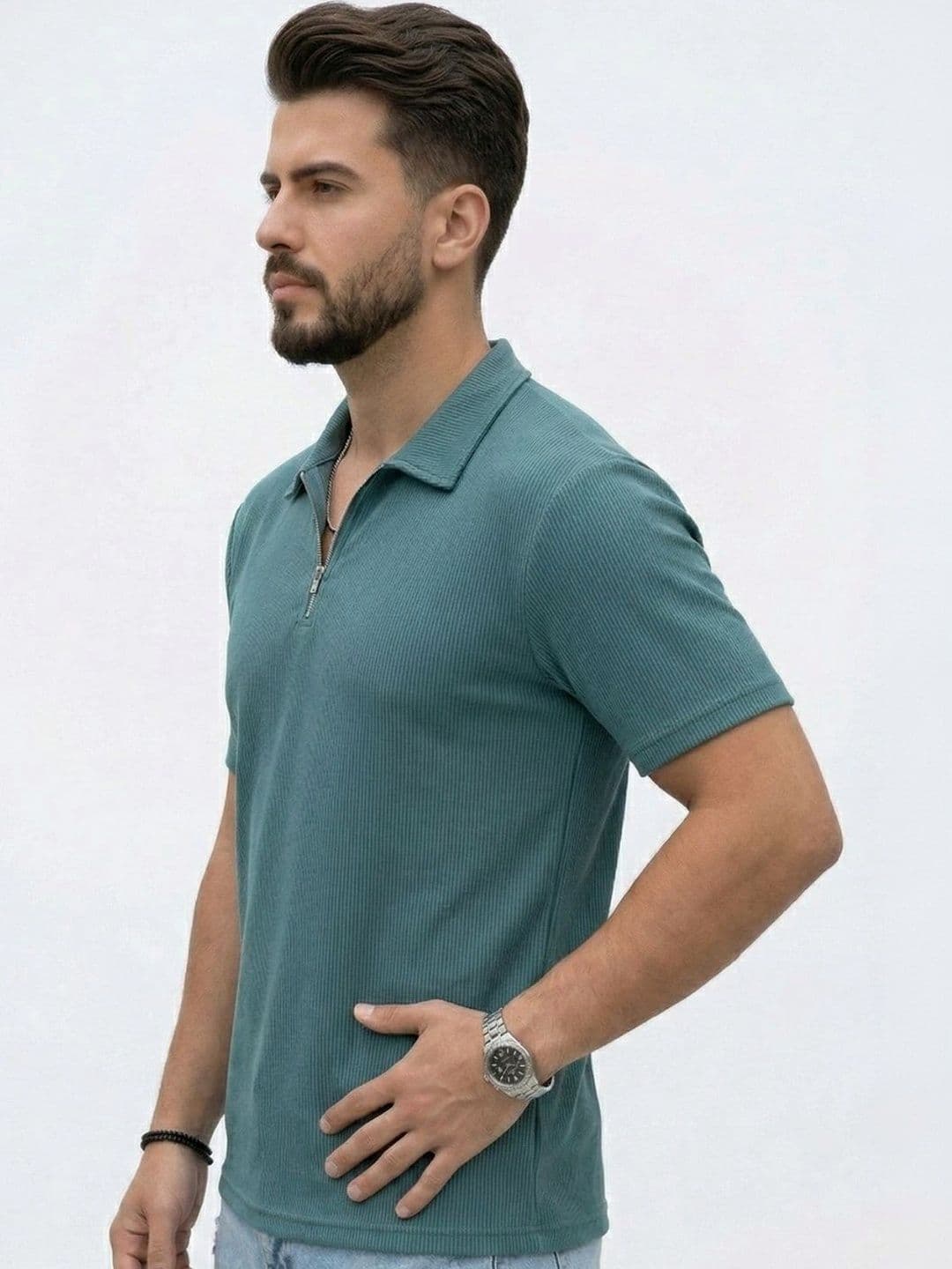 HERE&NOW Men Polo Collar T-shirt thumbnail 5