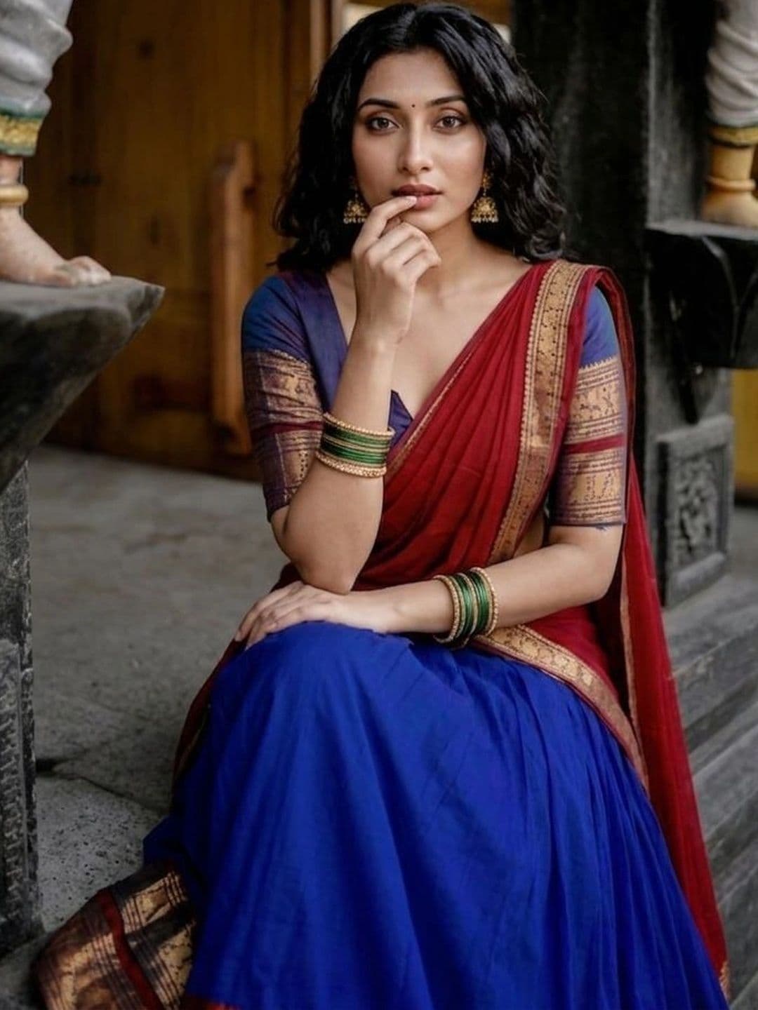 JIVUBA Ready to Wear Lehenga & Unstitched Blouse With Dupatta thumbnail 2