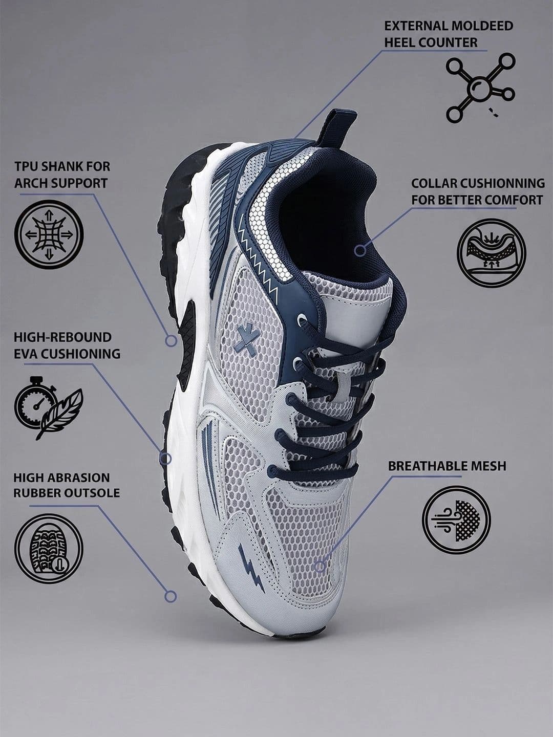 HRX by Hrithik Roshan Men Icon Running Shoes thumbnail 4