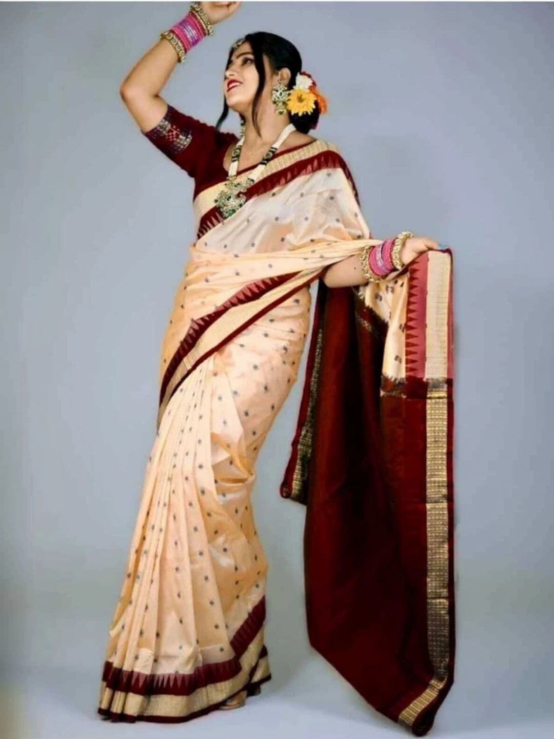 AYATSILK Zari Art Silk Saree thumbnail 2