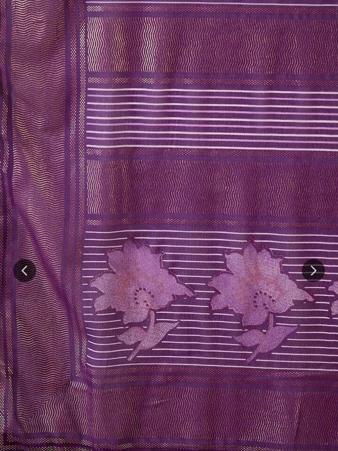 RENBRIZA Woven Design Zari Poly Georgette Saree thumbnail 2