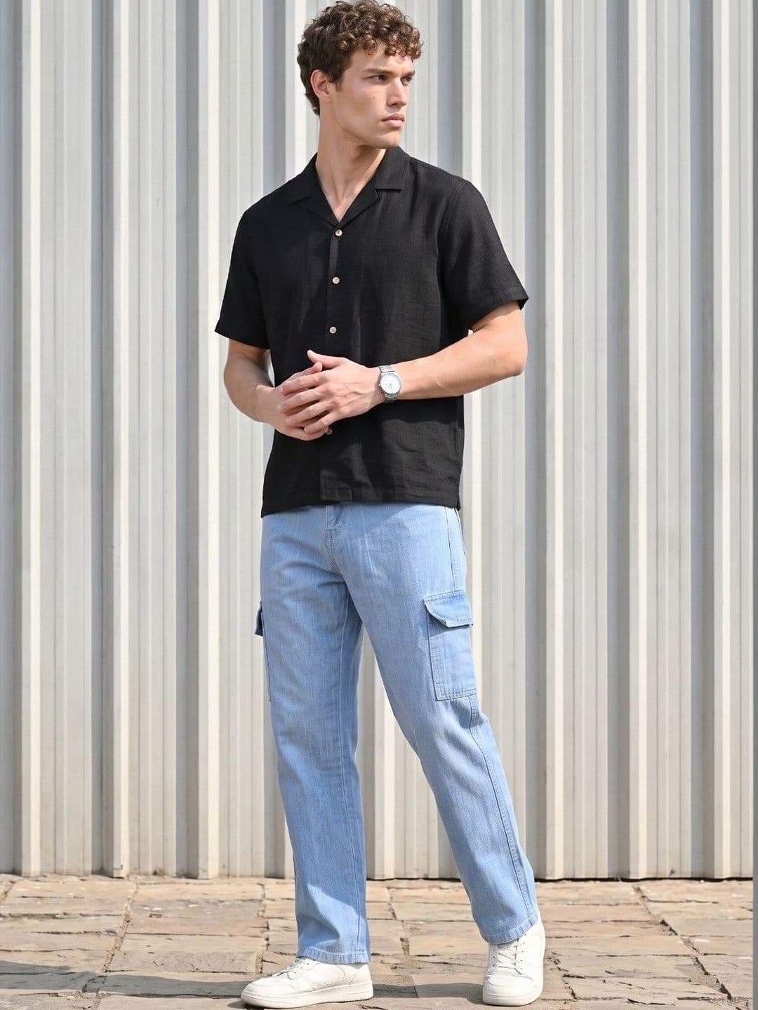 R.Code by The Roadster Life Co. Men Classic Regular Fit Mid-Rise Stretchable Jeans thumbnail 2