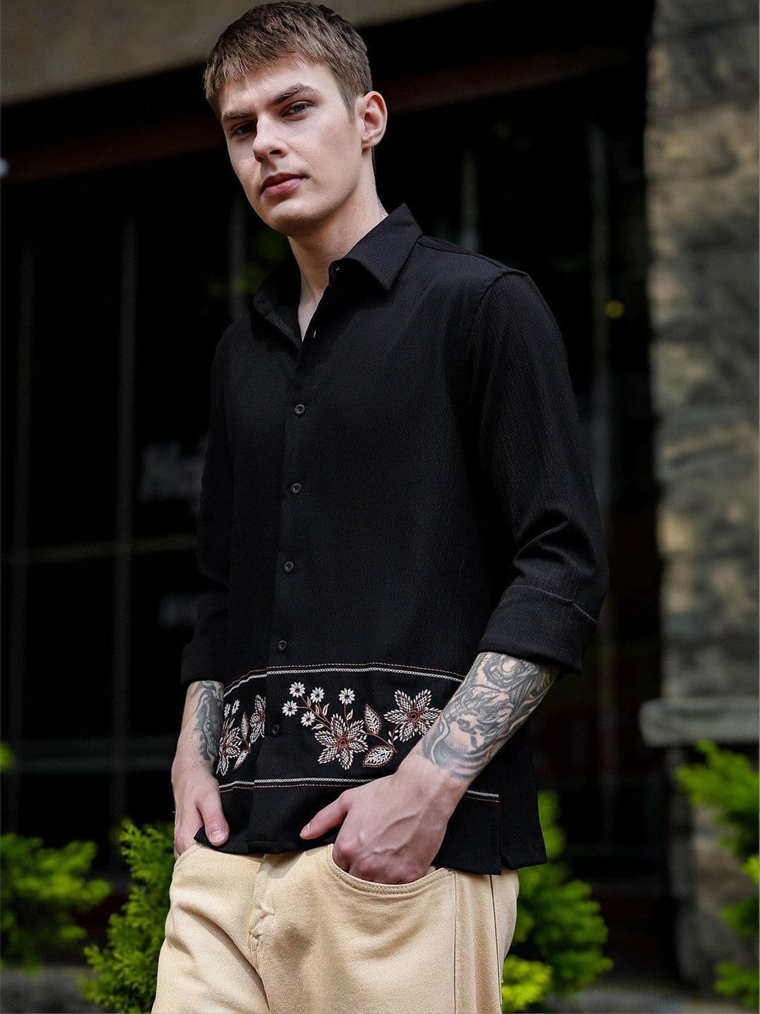 Eszett Men Floral Casual Shirt thumbnail 4