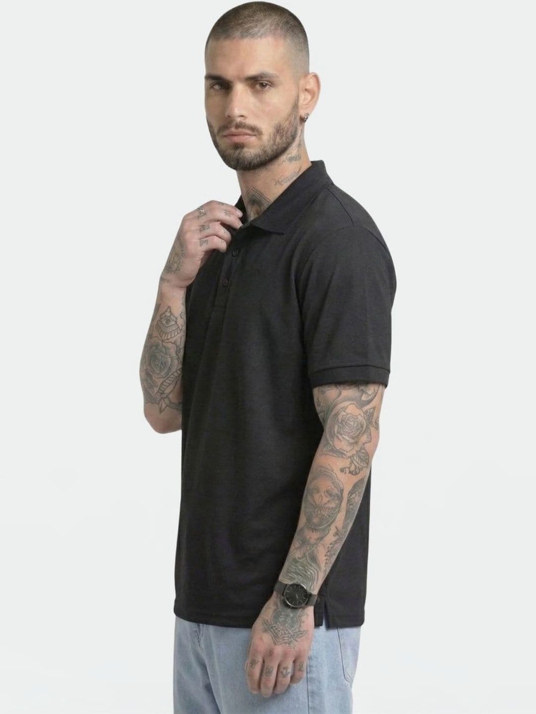 HERE&NOW Men Polo Collar T-shirt thumbnail 2