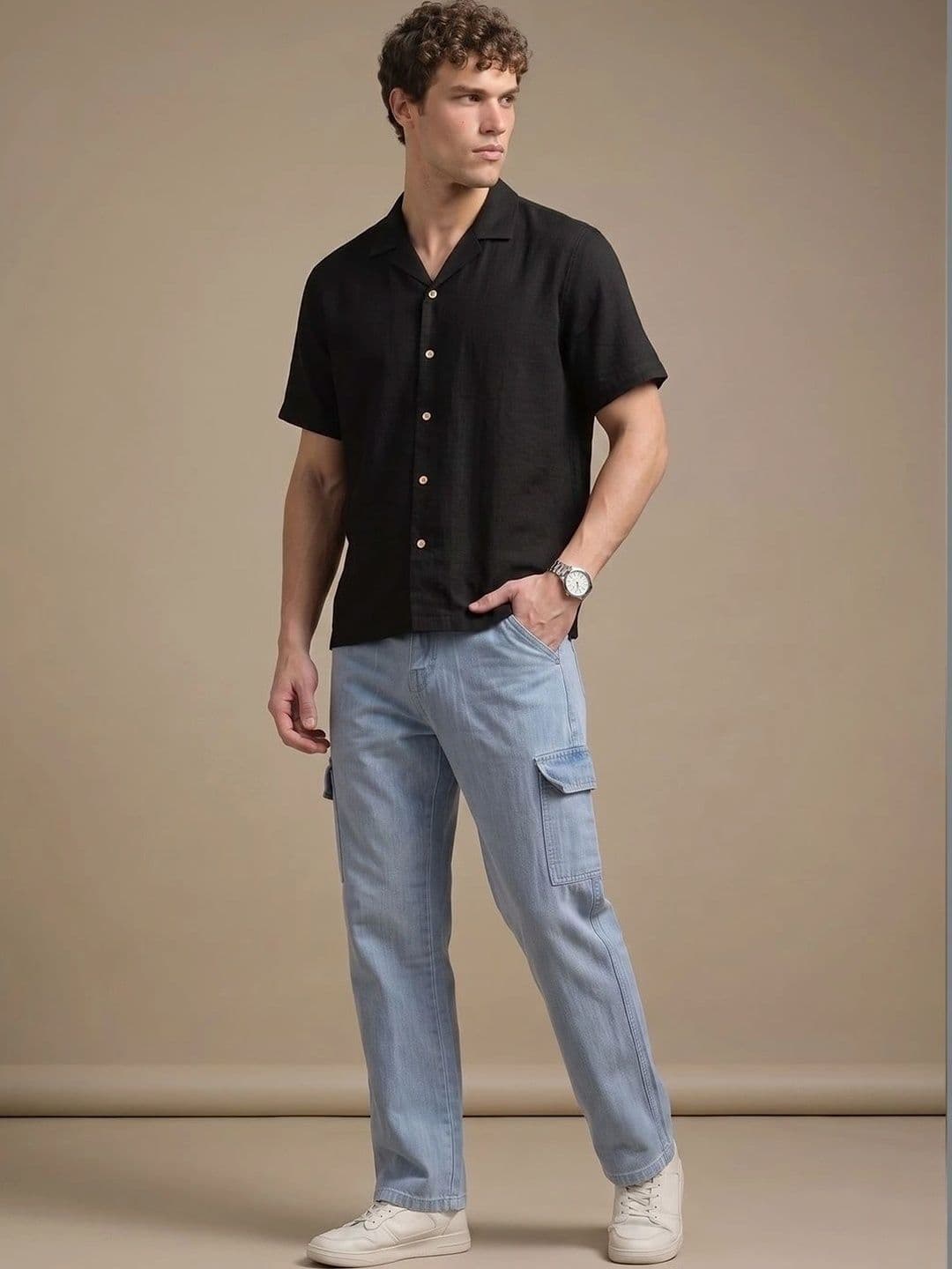 Kook N Keech Men Classic Regular Fit Mid-Rise Stretchable Jeans thumbnail 4