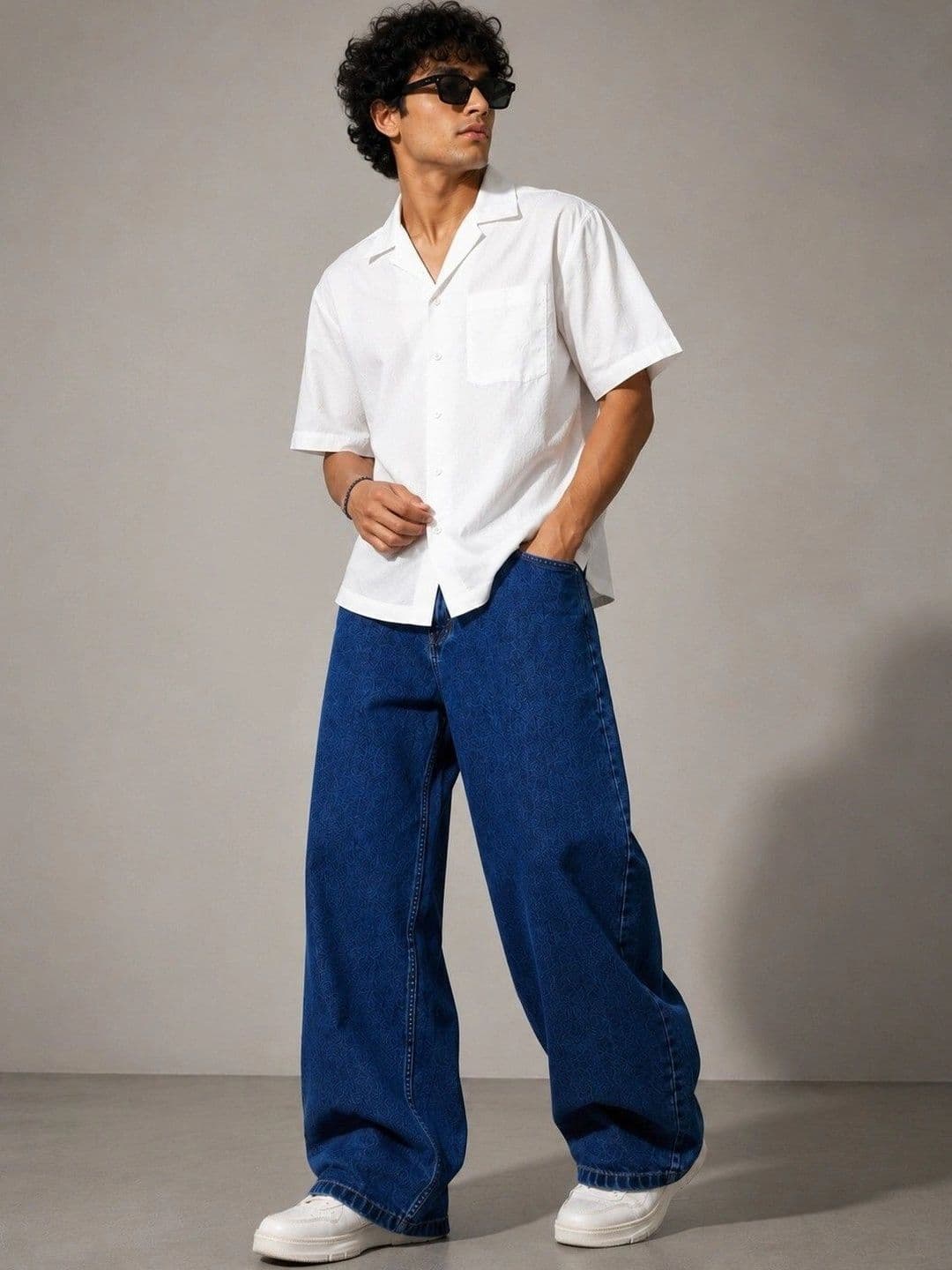 SiNk DENIMS Men Wide Leg Mid-Rise No Fade Jeans thumbnail 3