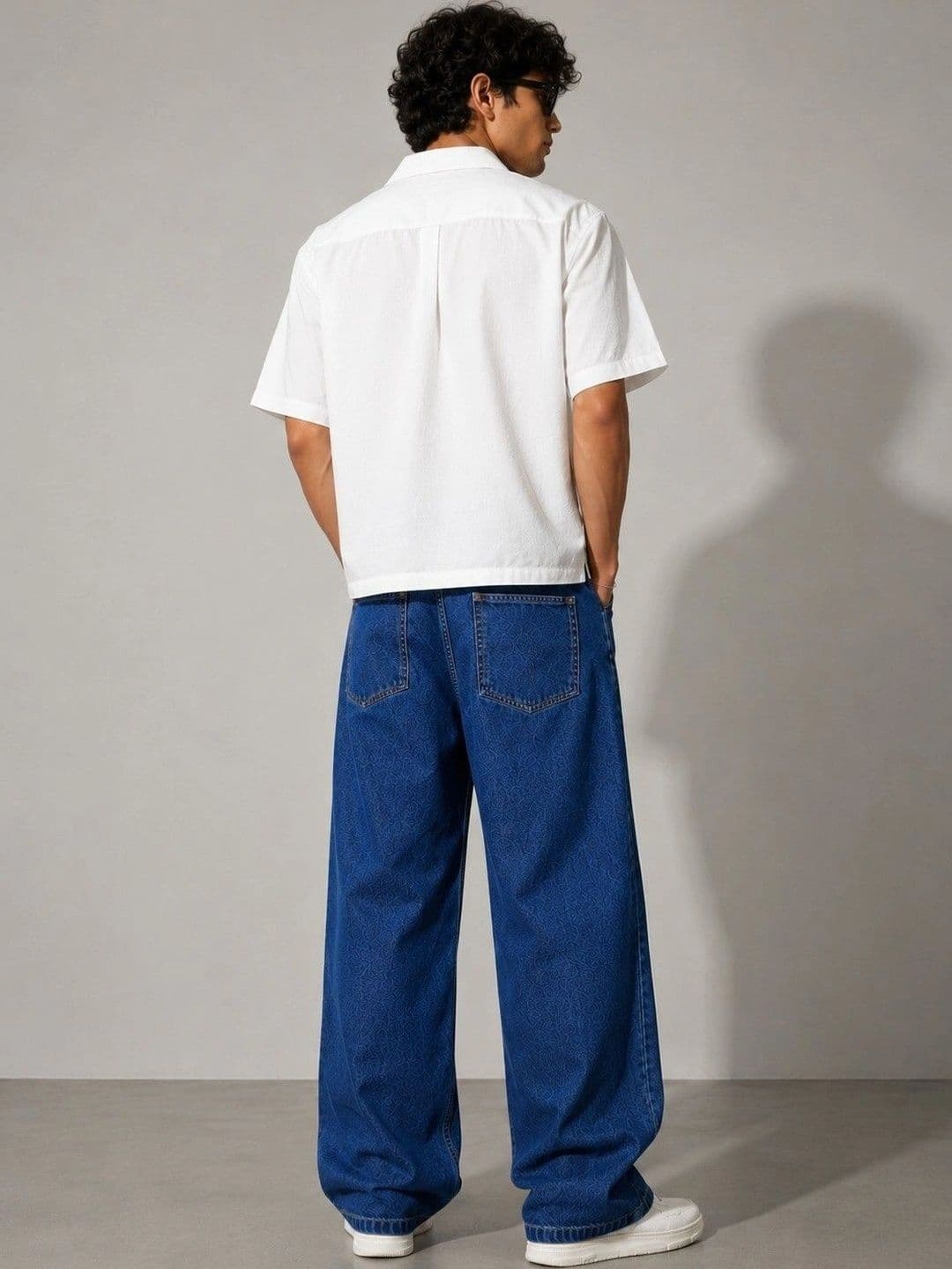 SiNk DENIMS Men Wide Leg Mid-Rise No Fade Jeans thumbnail 4