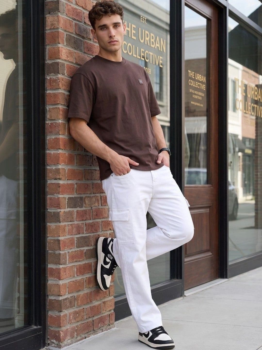 LINARIA Men Classic Regular Fit Mid-Rise Stretchable Jeans thumbnail 2