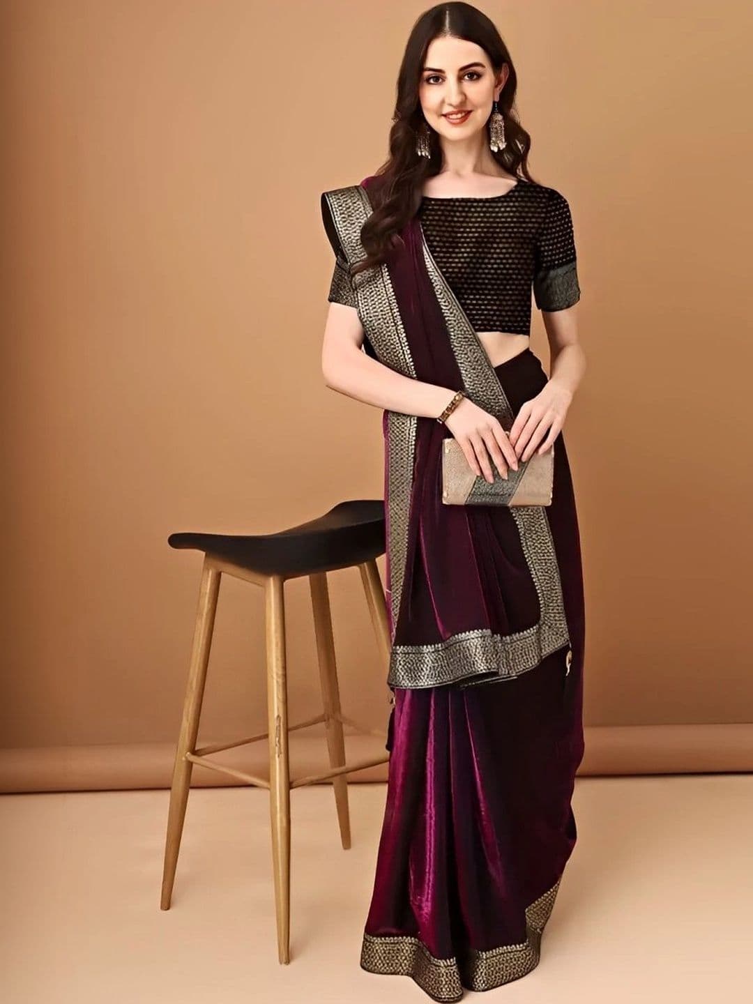 RENBRIZA Zari Saree - view 1