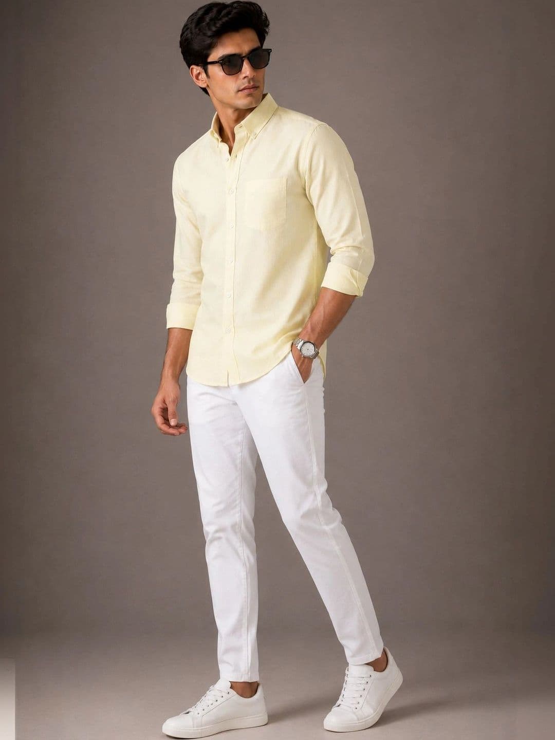 HERE&NOW Men Standard Slim Fit Casual Shirt thumbnail 4