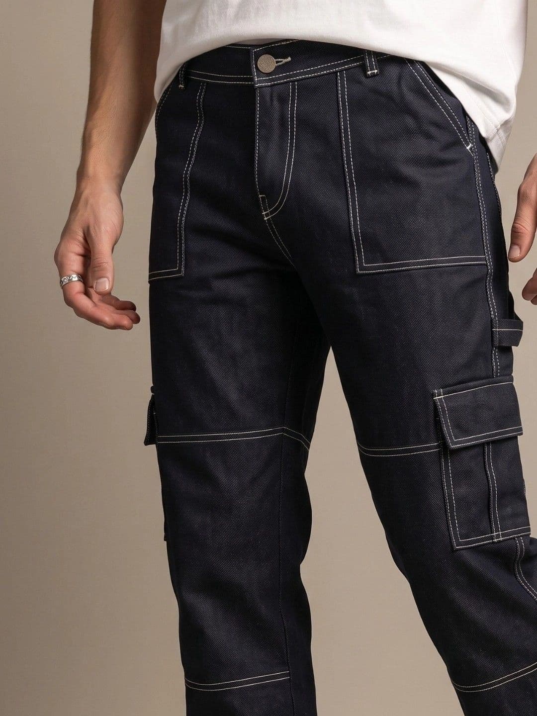 R.Code by The Roadster Life Co. Men Classic Regular Fit Mid-Rise Stretchable Jeans thumbnail 2